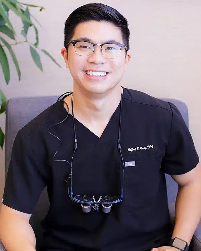 Dr. Clifford Young in the Upland office